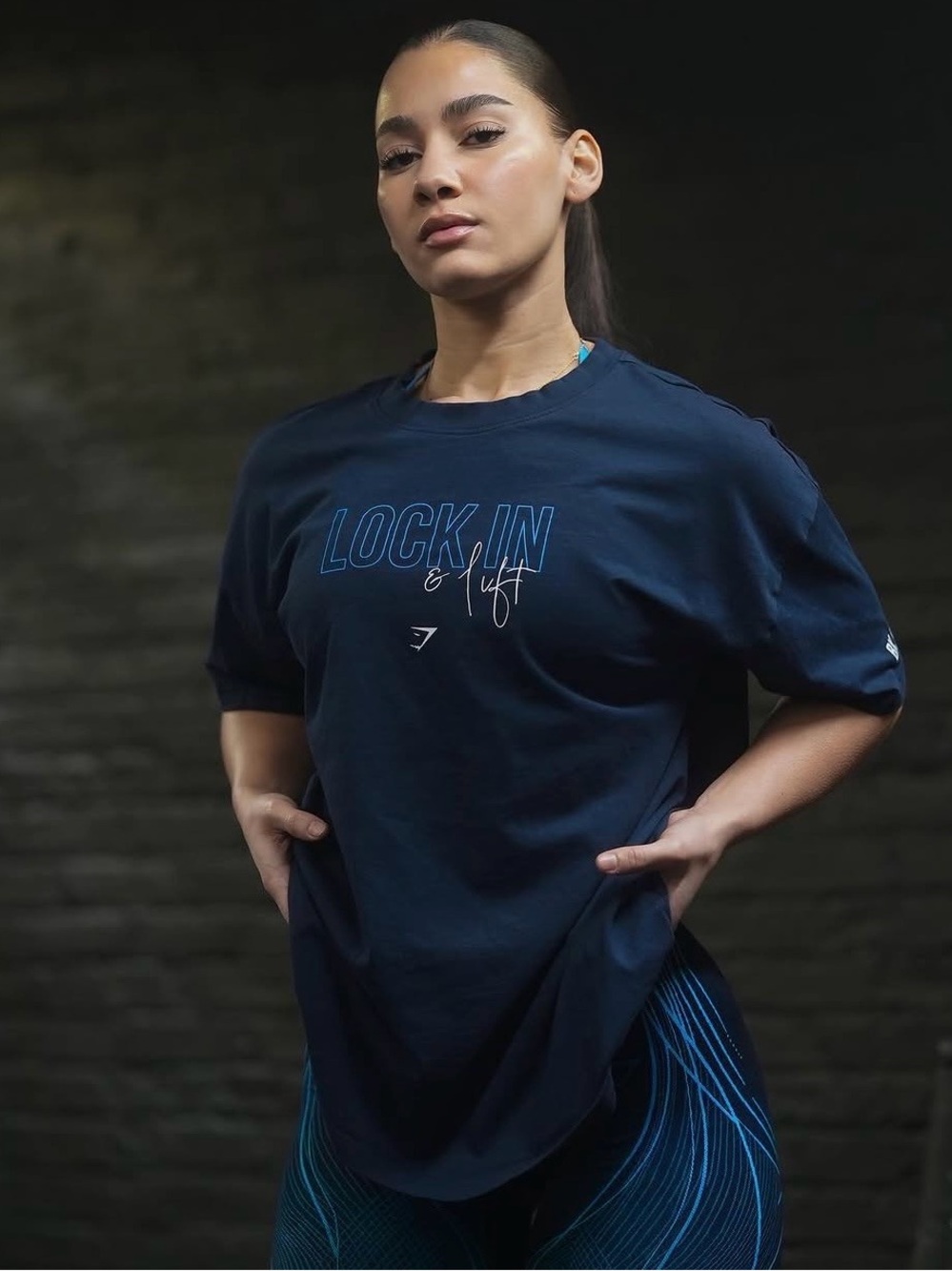 Gymshark x Analis midnight blue limited edition T- Shirt from 2024